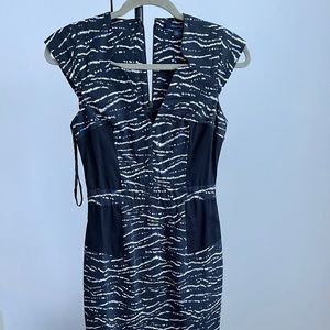 French Connection | Work Black and Blue Dress